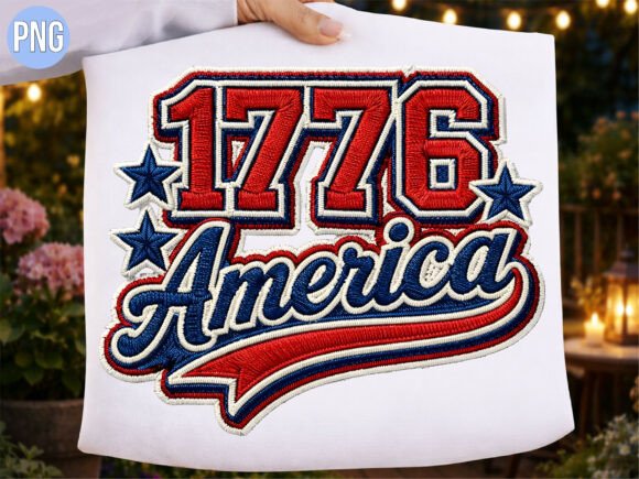 1776 America Patriotic Embroidery PNG Review