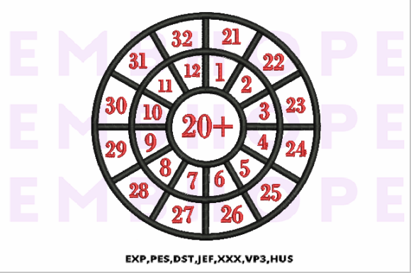 Addition Wheel 20: A Bright Holiday Embroidery for Learning & Gifting