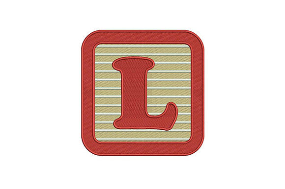 Alphabet L Letter: A Versatile Design for Personalized Embroidery Gifts