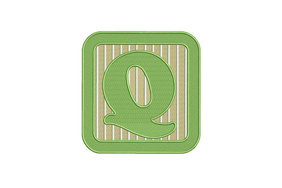Alphabet Q Letter: A Fresh Embroidery Design for Small Business Branding