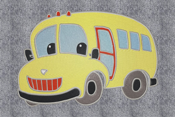 Happy School Bus: A Designer’s Take on Cute Embroidery for Apparel