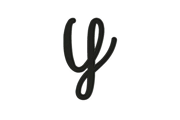 Lower Case Alphabet Y: A Seasonal Embroidery Staple for Holiday Crafts and School Projects
