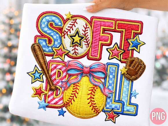 Softball Mom Sports Embroidery T-Shirt Design Review